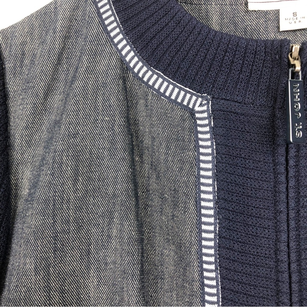St. John Sport Wool Blend Zip Up Jacket - Picture 4 of 13